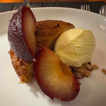 Dante - Cake with cinnamon plums and vanilla ice cream. - New American Near Me - Cleveland, Ohio Dante - Cake with cinnamon plums and vanilla ice cream. - New American Near Me - Cleveland, Ohio