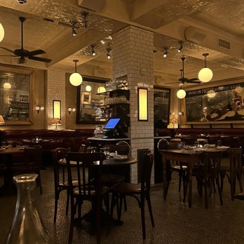 Pastis Miami - Inside Pastis from corner booth seating - French Near Me - Miami, Florida