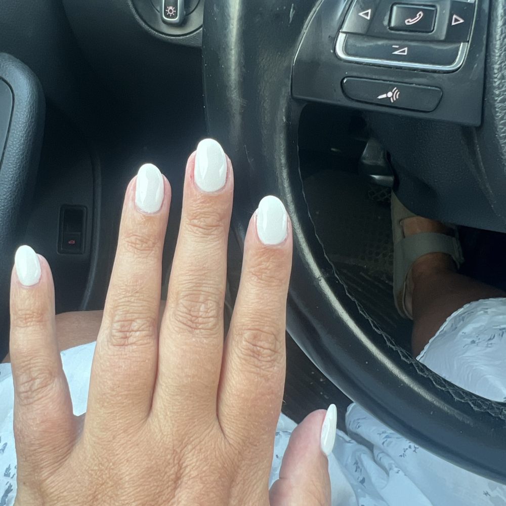 Look at how the tips of my nails are all leaning to the left