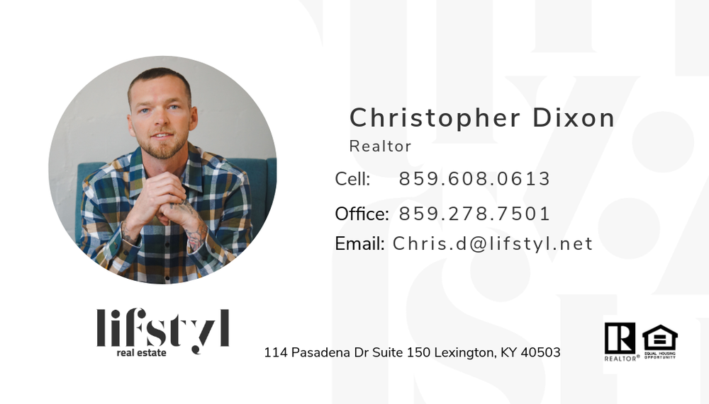 CHRISTOPHER DIXON REALTOR Contact Agent 114 Pasadena Dr, Lexington