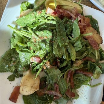 Seasons of Durango - Spinach salad with bacon, mushrooms, avocado from Seasons of Durango - American Near Me - Durango, Colorado Seasons of Durango - Spinach salad with bacon, mushrooms, avocado from Seasons of Durango - American Near Me - Durango, Colorado