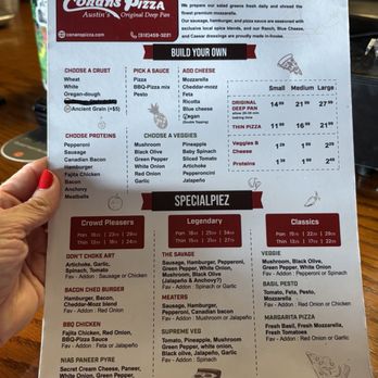 Conans Pizza North - Menu - Pizza Near Me - Austin, Texas Conans Pizza North - Menu - Pizza Near Me - Austin, Texas