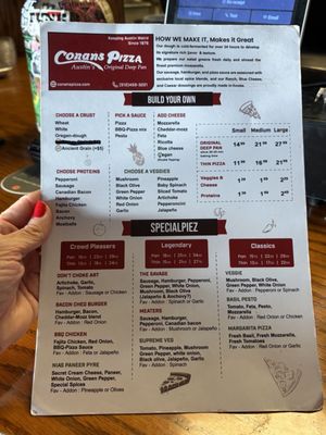 Menu photo 4 Conans Pizza North Austin, TX Menu photo 4 Conans Pizza North Austin, TX