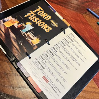 Ford's Garage Pier Park - Drink menu - Comfort Food Near Me - Panama City Beach, Florida Ford's Garage Pier Park - Drink menu - Comfort Food Near Me - Panama City Beach, Florida