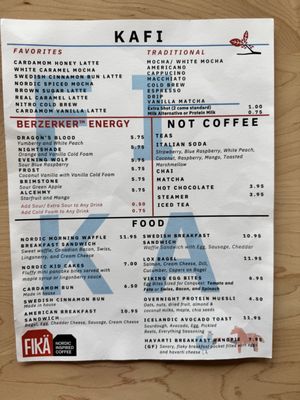Menu photo 1 Fika Coffee Ridgefield, WA Menu photo 1 Fika Coffee Ridgefield, WA