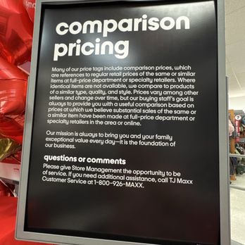 T J Maxx - Policy of Comparison Pricing - Department Stores Near Me - Las Vegas, Nevada T J Maxx - Policy of Comparison Pricing - Department Stores Near Me - Las Vegas, Nevada