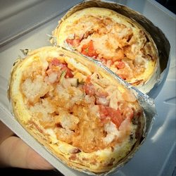 The Broomall Grill - Bacon egg and cheese burrito with crispy potatoes and fresh pico!!