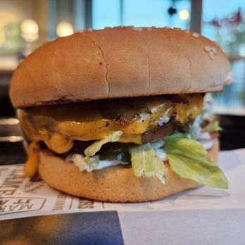 Habit Burger & Grill - Single character burger with cheese. - Burgers Near Me - Surprise, Arizona Habit Burger & Grill - Single character burger with cheese. - Burgers Near Me - Surprise, Arizona