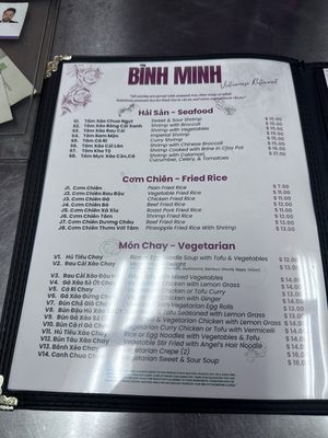 Menu photo 1 Binh Minh Vietnamese Restaurant Greensboro, NC