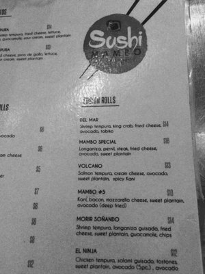 Menu photo 3 Sushi Mambo New York, NY Menu photo 3 Sushi Mambo New York, NY