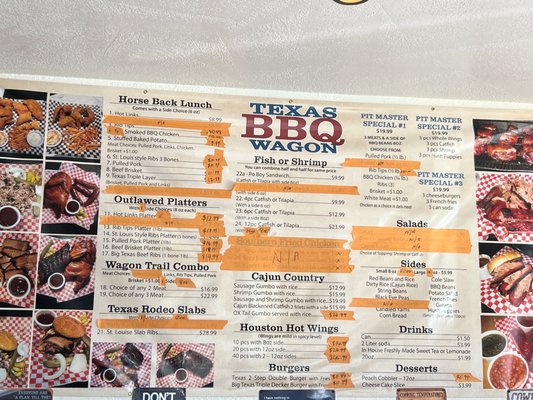 Menu photo 8 Texas BBQ Wagon Las Vegas, NV