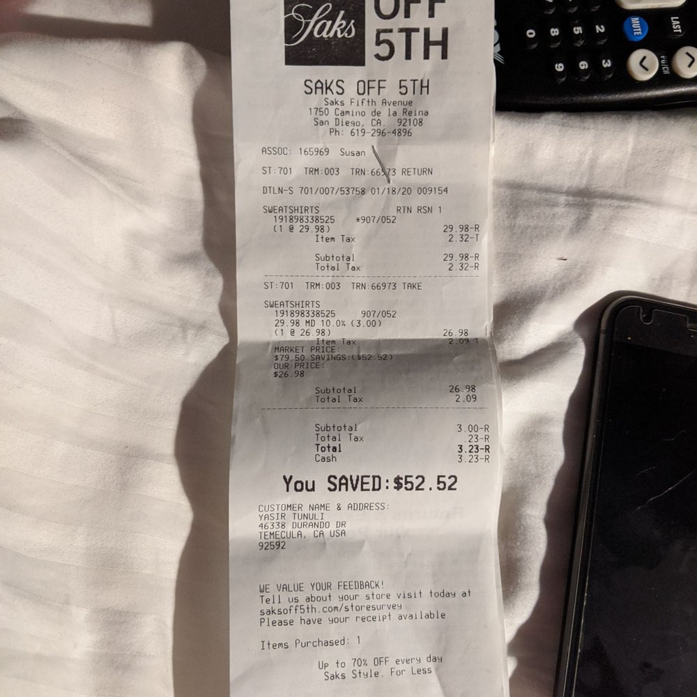 Saks OFF 5TH - Susan was simply amazing - Women's Clothing Near Me - San Diego, California Saks OFF 5TH - Susan was simply amazing - Women's Clothing Near Me - San Diego, California