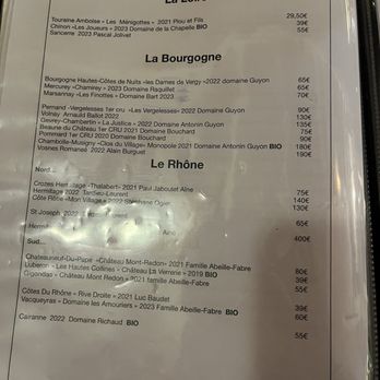 Chez Fernand - Drinks menu - French Near Me - Paris, 75 Chez Fernand - Drinks menu - French Near Me - Paris, 75