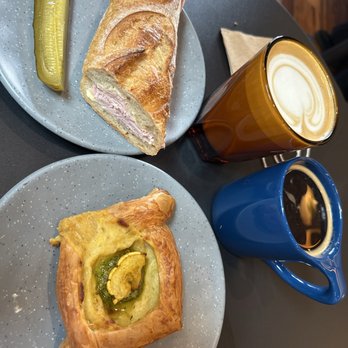 Dedo Coffee - Jamon beurre, savory danish, americano and vanilla latte - Cafes Near Me - Long Beach, California Dedo Coffee - Jamon beurre, savory danish, americano and vanilla latte - Cafes Near Me - Long Beach, California