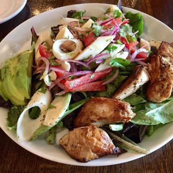 Andes Cafe - Ensalada Mixta Salad with chicken added - Latin American Near Me - Houston, Texas Andes Cafe - Ensalada Mixta Salad with chicken added - Latin American Near Me - Houston, Texas