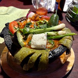 Aguachile Shrimp Molcajete