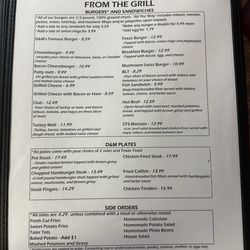 D & M Diner - Menu as of 5-10-26