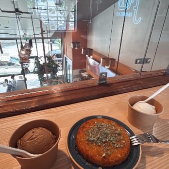 Filo Dessert - Kunafe, Turkish coffee and mastic Booza - Desserts Near Me - Orange, California