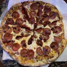 Pork belly pizza