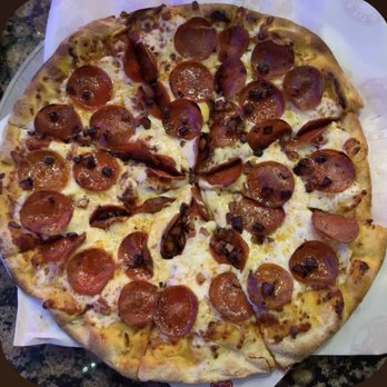 Heroes - Pork belly pizza - American Near Me - Riverside, California
