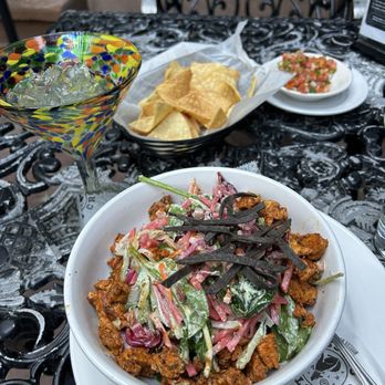 Coyote Crossing - Nice crisp chips and spicy pico de gallo but the Chopped Salad was overly dressed and the salad became slimy. Plenty of chicken though! - Mexican Near Me - Conshohocken, Pennsylvania Coyote Crossing - Nice crisp chips and spicy pico de gallo but the Chopped Salad was overly dressed and the salad became slimy. Plenty of chicken though! - Mexican Near Me - Conshohocken, Pennsylvania