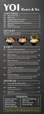 Menu photo 6 YOI Ramen & Tea New York, NY Menu photo 6 YOI Ramen & Tea New York, NY