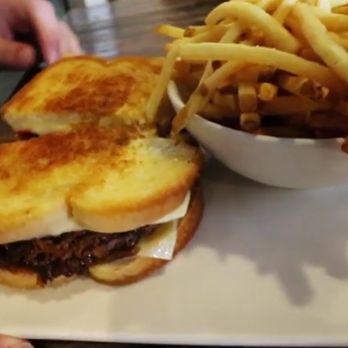 CRAFTkitchen - Pulled short rib grilled cheese and regular fries. - New American Near Me - Henderson, Nevada
