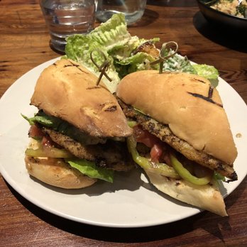 Pizzando - Fish Sandwich with Caesar Salad - Pizza Near Me - Healdsburg, California Pizzando - Fish Sandwich with Caesar Salad - Pizza Near Me - Healdsburg, California