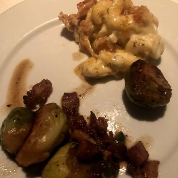 Steak 48 - Roasted Brussels Sprouts and Alaskan King Crab & Rock Shrimp Mac & Cheese - Steakhouses Near Me - Charlotte, North Carolina