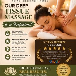 Relaxing Space - Welcome to Relaxing Space Massage 

Try our professional Deep Tissue Massage to help relieve muscle pain