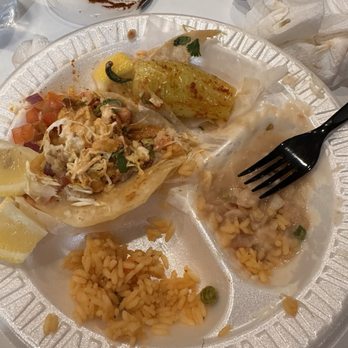 Fish Taco Express - Shrimp and fish tacos.. Mostly Batter.. #3 combo - Tacos Near Me - Perris, California