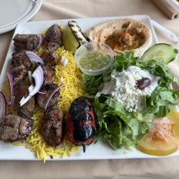 Lamb Kebabs Plate