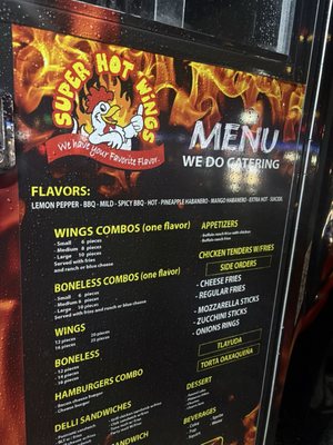 Menu photo 1 Super Hot Wings Whittier, CA