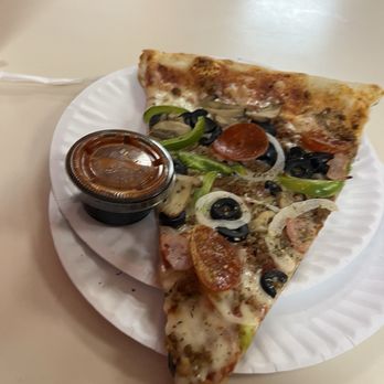 Giorgio's Pizza - Slice of the supreme (the Giorgio's). - Pizza Near Me - Indianapolis, Indiana