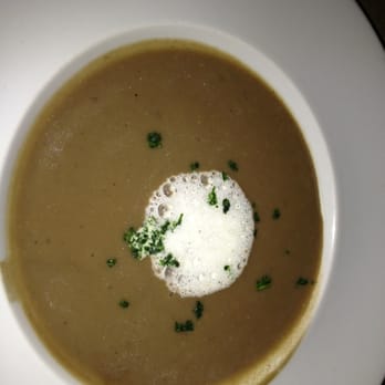 Rusconi's American Kitchen - Porcini mushroom soup, black truffle, cream foam and chives - American Near Me - Phoenix, Arizona Rusconi's American Kitchen - Porcini mushroom soup, black truffle, cream foam and chives - American Near Me - Phoenix, Arizona