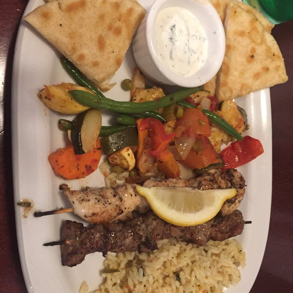 Samos Restaurant - Souvlaki Platter with rice!! - Greek Near Me - Baltimore, Maryland Samos Restaurant - Souvlaki Platter with rice!! - Greek Near Me - Baltimore, Maryland