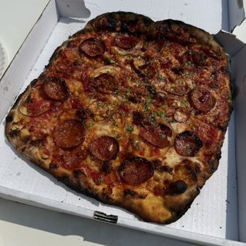 Sally's Apizza - Calabrian stinger - Pizza Near Me - New Haven, Connecticut Sally's Apizza - Calabrian stinger - Pizza Near Me - New Haven, Connecticut