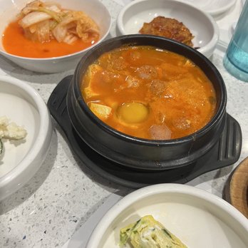 Chung Dam Tofu - Ham and sausage tofu soup - Korean Near Me - Artesia, California Chung Dam Tofu - Ham and sausage tofu soup - Korean Near Me - Artesia, California