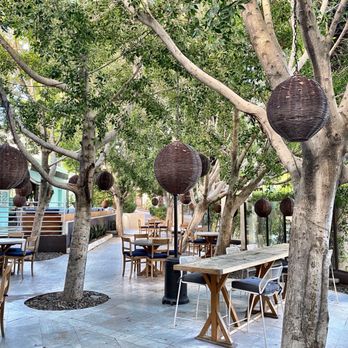 Come Monday Cafe - Pretty outdoor patio - Cafes Near Me - Palm Spring, California