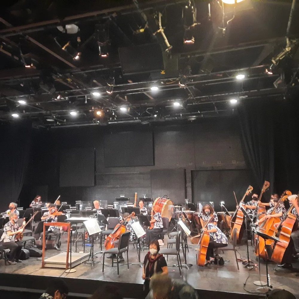 Hawaii Symphony Orchestra warming up. Hawaii Symphony Orchestra warming up.