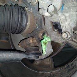 Enterprise Car Sales - My boyfriend Jim Libby took a tie-down strap to hold the caliper in place to drive 1.5 hours home - then taking almost 3