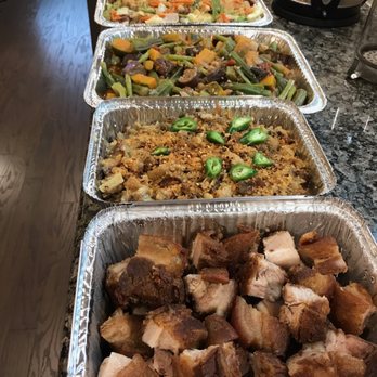 Lutong Pasig - Lechon kawali, sisig, pinakbey, pancit bihon, and pichi pichi for dessert! Sarap! - Caterers Near Me
