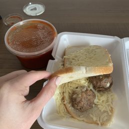 Meatball sub to go