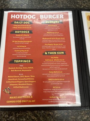 Menu photo 1 Famous Uncle Al's Virginia Beach, VA