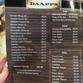 Dabears - Menu - American Near Me - Wentzville, Missouri Dabears - Menu - American Near Me - Wentzville, Missouri
