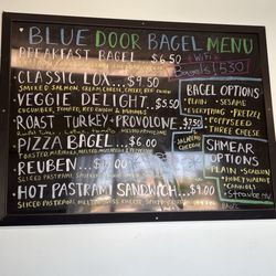 blue door bagel - Menu