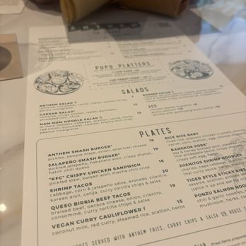 Anthem - Menu - American Near Me - Omaha, Nebraska Anthem - Menu - American Near Me - Omaha, Nebraska