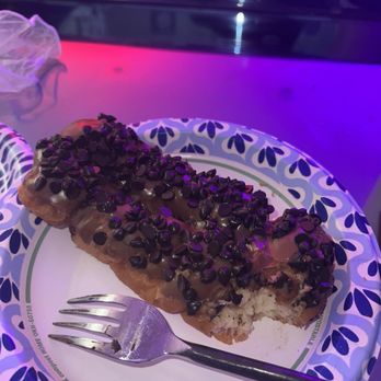 Simone's Donuts - Tiger Tail - with maple icing and chocolate chips - Donuts Near Me - Long Beach, California
