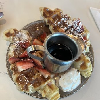 Talia's cafe - Strawberry croffle - Breakfast & Brunch Near Me - Allen, Texas