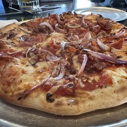 The Atomic Dog pizza